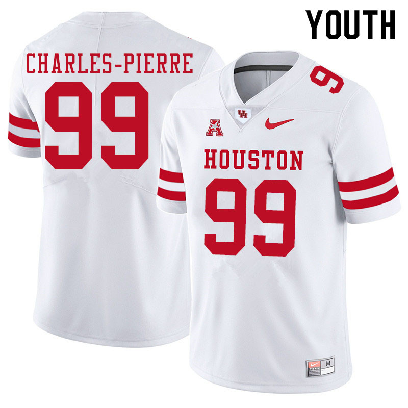 Youth #99 Olivier Charles-Pierre Houston Cougars College Football Jerseys Sale-White